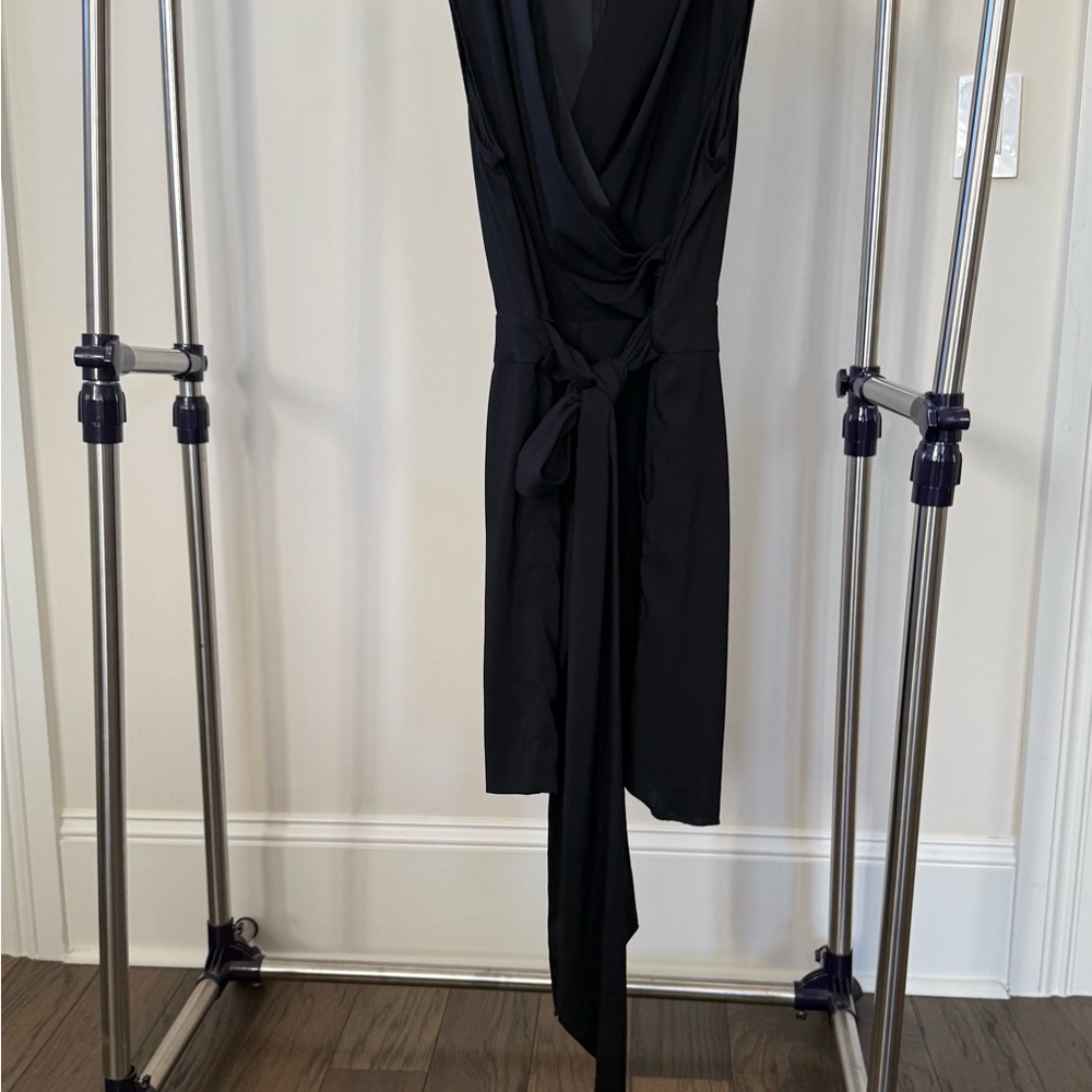 Catherines Black Dress with Pink Label